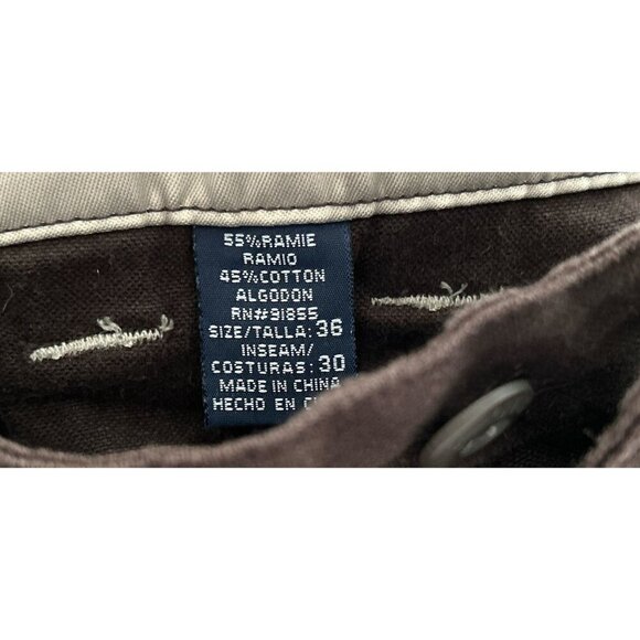 Vtg OTB Cargo Pants Brown Denim Carpenter Pants Hip Hop Baggy Skate - Picture 9 of 10